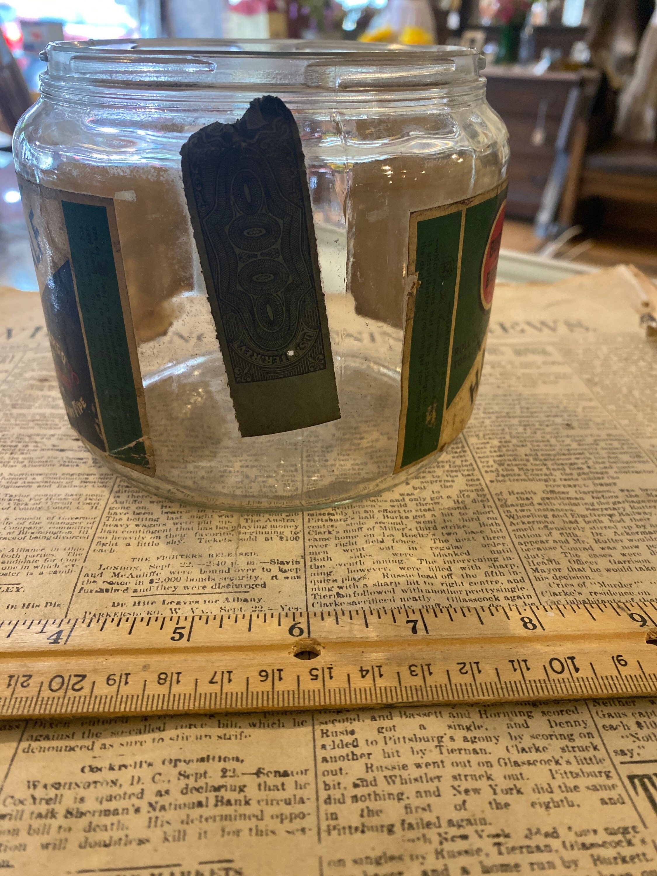 Half and Half Pipe Tobacco Jar Etsy