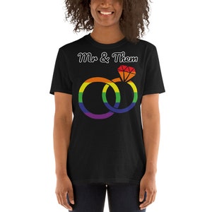 LGBT Pride Rainbow Flag Mr & Them Short-Sleeve Unisex T-Shirt