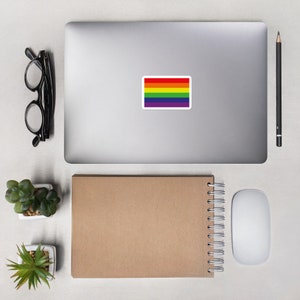 LGBT Pride Rainbow Flag Bubble-free stickers