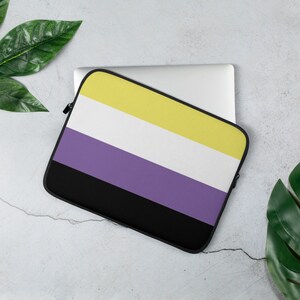 LGBT Pride Non Binary Flag Laptop Sleeve
