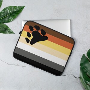 LGBT Pride Bear Flag Laptop Sleeve