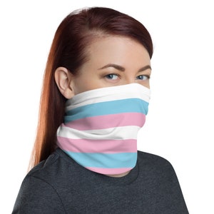 LGBT Pride Transgender Flag Neck Gaiter