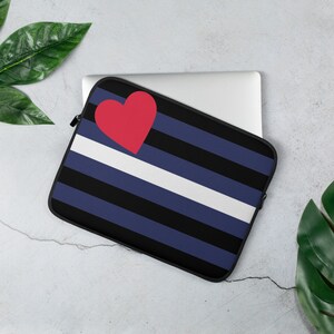 LGBT Pride Leather Flag Laptop Sleeve