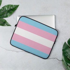 LGBT Pride Transgender Flag Laptop Sleeve