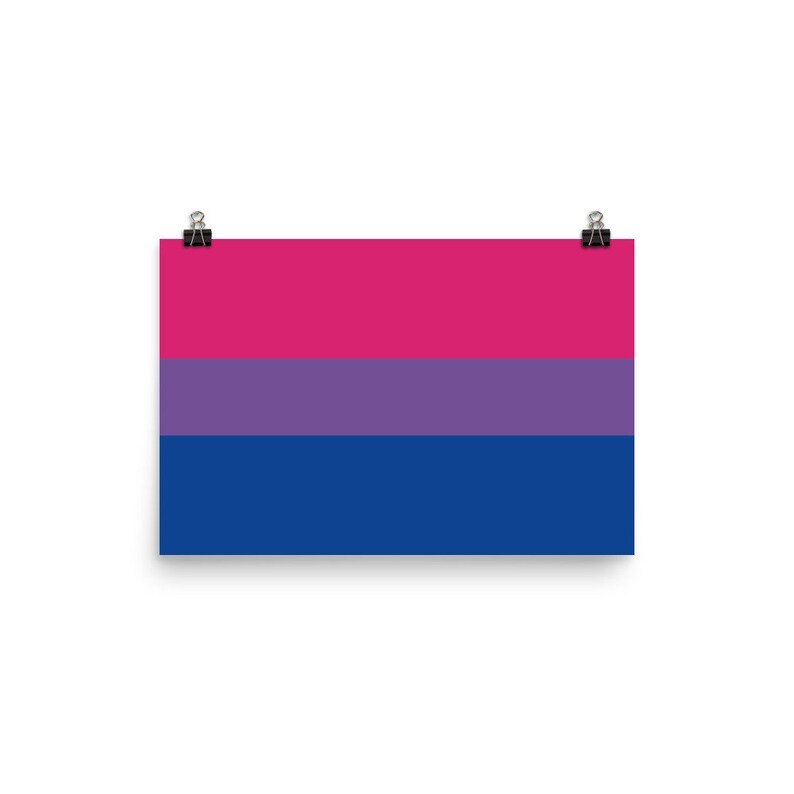 LGBT Pride Bisexual Flag Glossy Poster - Etsy