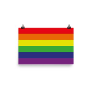 LGBT Pride Rainbow Flag Glossy Poster