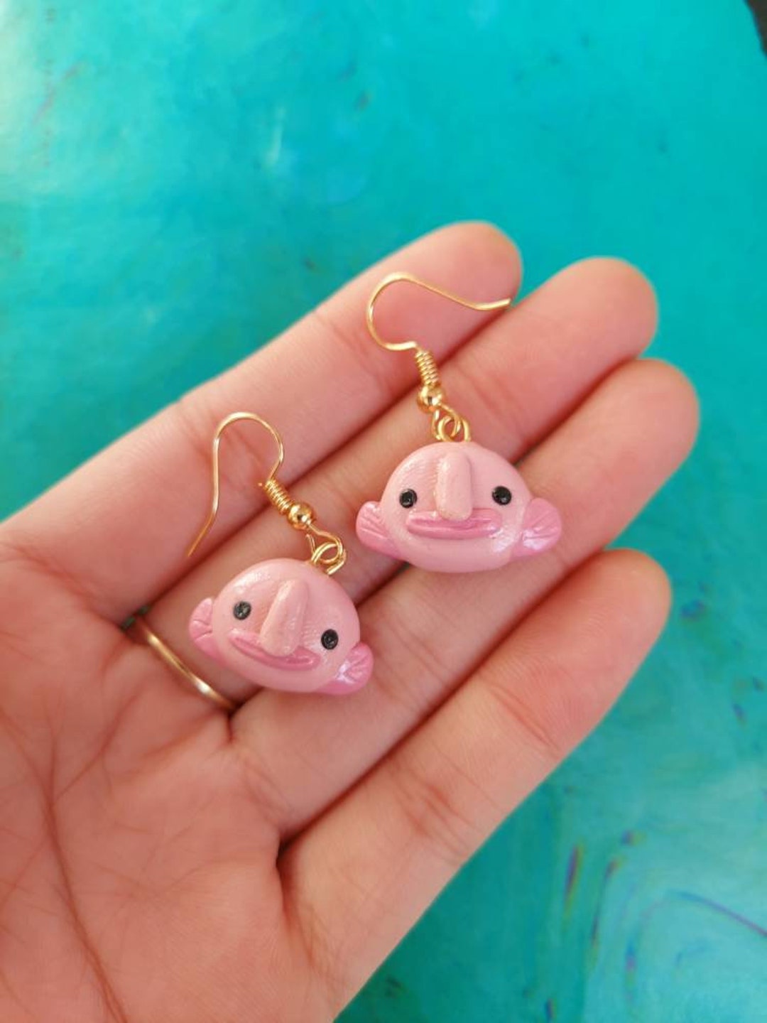 Blobfish Earrings for Charity Polymer Clay Cute Statement Jewelry for Ocean Conservation Etsy Ireland