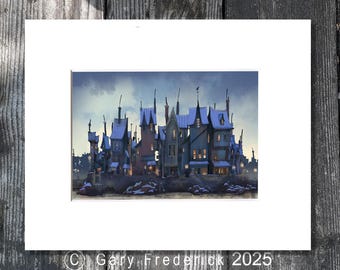 Whimsical Digital  PRINT - Gary Frederick.  8" x 10" Matted. (image 5" x 7"). Unframed