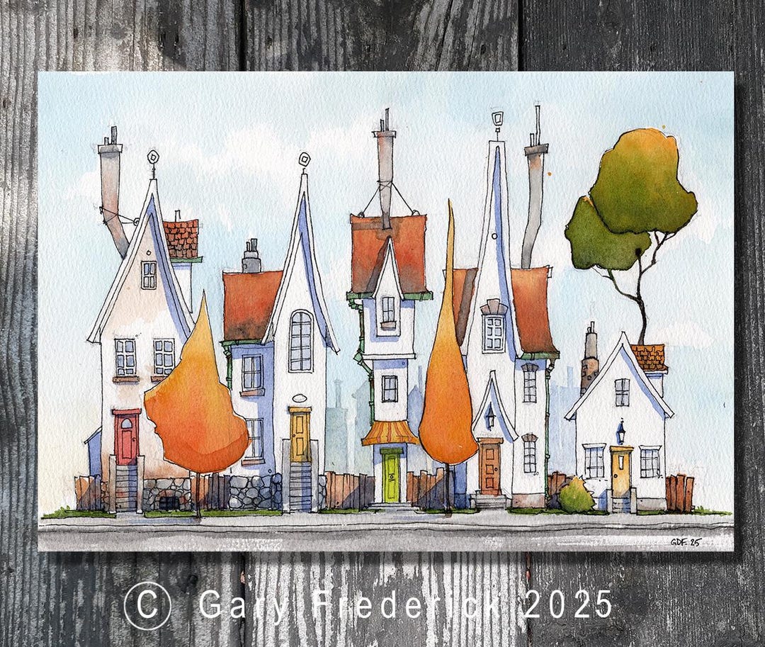 original-whimsical-art-gary-frederick-line-and-wash-7-x10