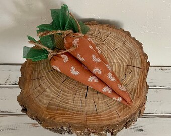 Easter Carrots Decor, Spring Tiered Tray, Set of 3 Carrots, Boho Rainbow Carrots, Spring Bowl Filler