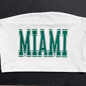 University of Miami cropped shirts