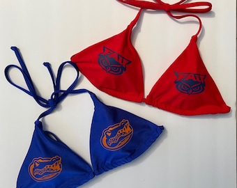 Florida University bikini tops
