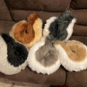 Curled husky corgi fursuit tail