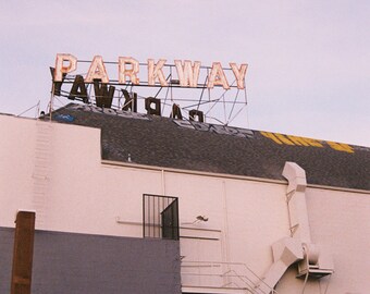Abandoned Parkway Theater in Oakland, CA; 35mm Film Print
