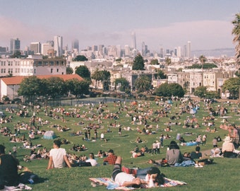 Social Distancing at Dolores Park; 35mm Film Print