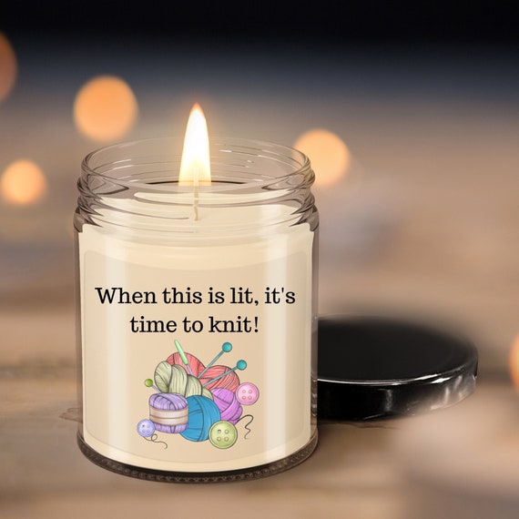 Knitting Gift Candle Knitting Love Gift for Knitter Knit - Etsy Knitting Gift Candle Knitting Love Gift for Knitter Knit - Etsy