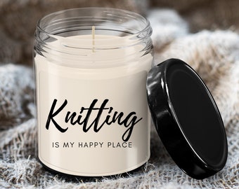Knit Candle | Funny Knitting Gifts for Knitters | Gift for Knitter | Knitting Love | Knitting Gift Candle | Knit Life | Funny Knitters Gift