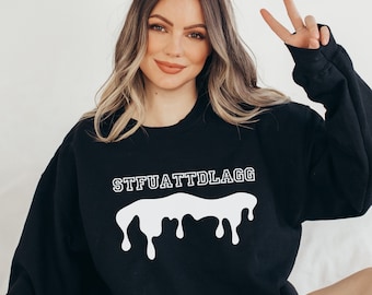 STFUATTDLAGG Bookish Booktok Crewneck Sweatshirt
