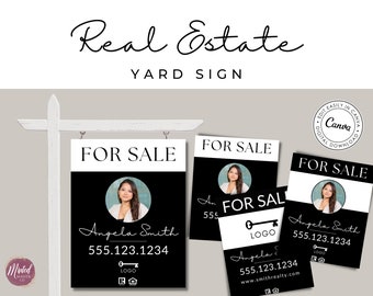 Real Estate Yard Sign Template, Real Estate Sign For Sale, For Sale Sign Realtor, Realtor Yard Sign, Open House, Realtor Marketing