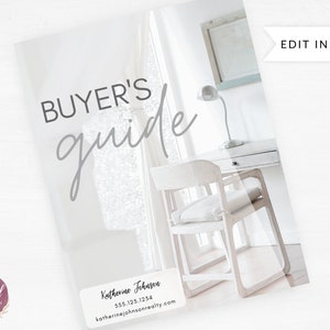 Real Estate Buyers Guide, Real Estate Home Buying Guide, Home Buyer Guide, Real Estate Buyer Packet, Real Estate Buyer Presentation
