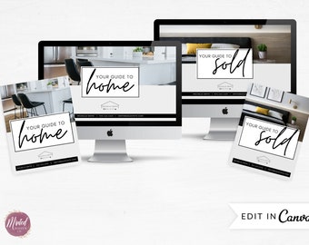Realtor Buyer & Seller Guide Bundle: Presentation Templates (Canva)