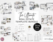Real Estate Marketing Templates Bundle: Canva Flyers, Social Media (Digital Download)