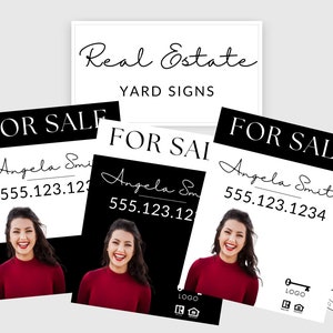 Realtor Yard Sign Template: Modern Real Estate Marketing (Digital Download)