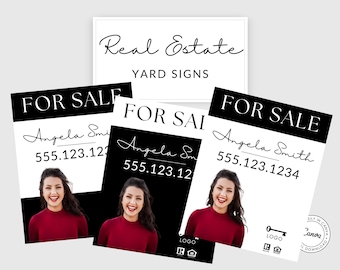 Real Estate Yard Sign Template, Real Estate Sign For Sale, For Sale Sign Realtor, Realtor Yard Sign, Open House, Realtor Marketing