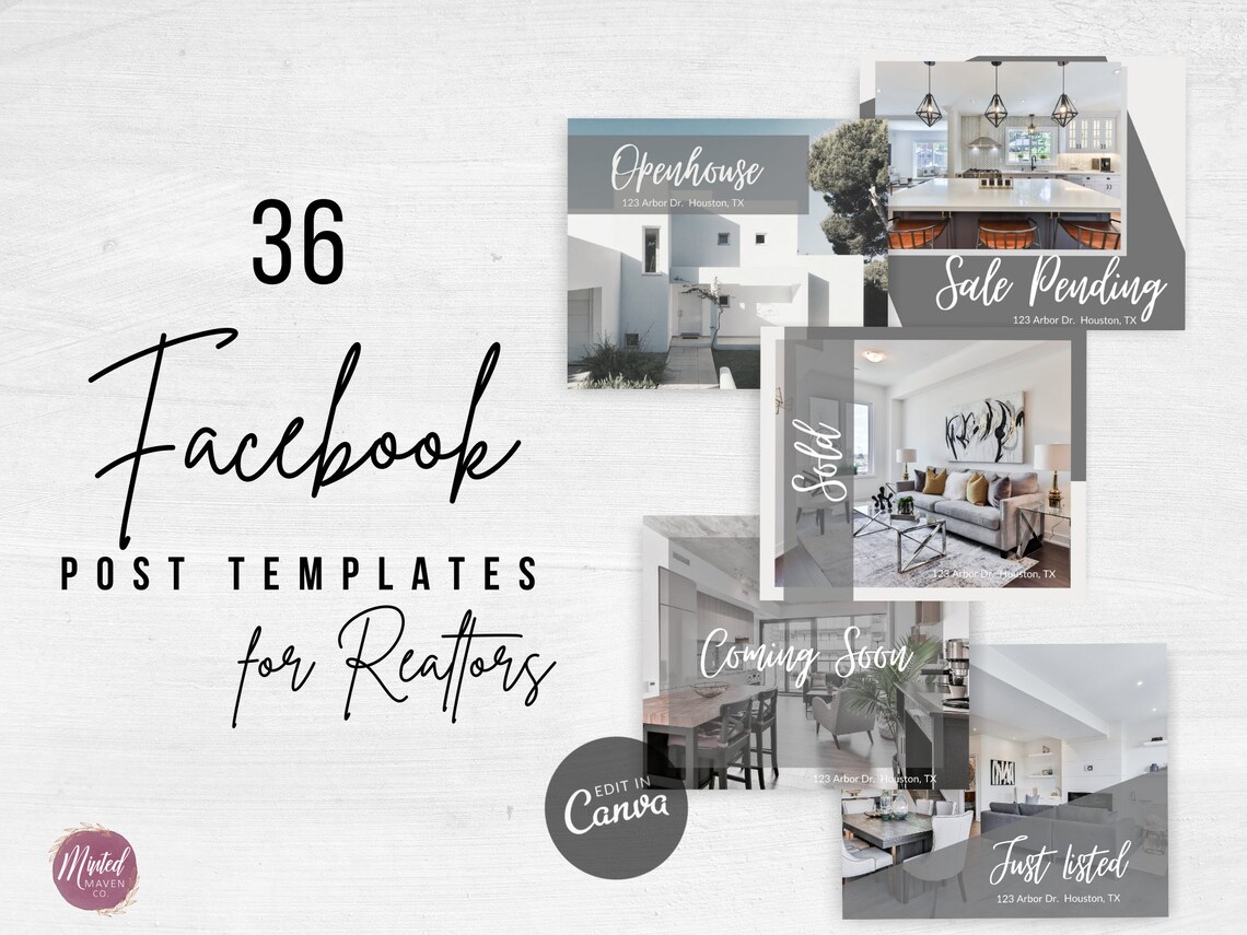 36 Real Estate Facebook Templates that get YOU results Etsy