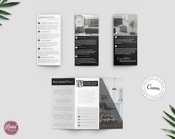 Real Estate Home Buying Guide: Trifold Brochure Template (Digital Download)