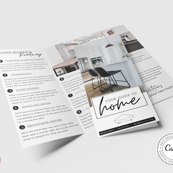 Real Estate Buyers Guide, Real Estate Brochure Template, Real Estate Trifold, Real Estate Buyer Presentation, Real Estate Home Buying Guide