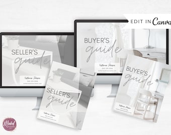 Real Estate Digital Home Buyer and Seller Presentation Template , Real Estate Home Seller Guide Template, Real Estate Marketing and Branding