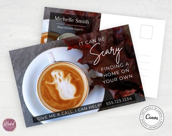 Fall Real Estate Postcard, Fall Real Estate Marketing, Real Estate Fall Postcard, Real Estate Farming Postcard, Farming Postcard Real Estate