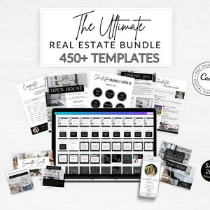 Ultimate Real Estate Bundle, Real Estate Flyers, Real Estate Social Media, Real Estate Instagram, Buyer and Seller Guide, Buyer Packet