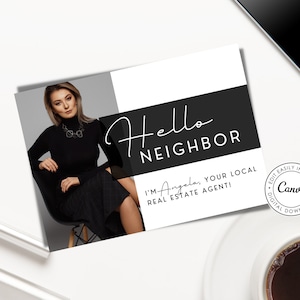 Real Estate Post Card Neighbor, Realtor Farming Postcard, Real Estate Postcard Template, Real Estate Farming Postcard, Real Estate Marketing