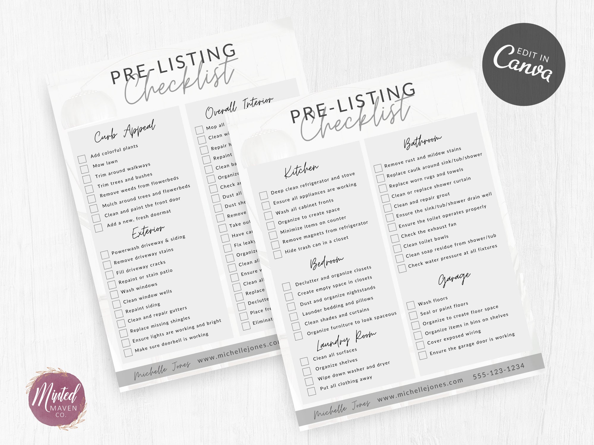 Real Estate Pre Listing Checklist Template For Sellers Real Etsy final-walk-thru-checklist-before-closing-heartland-inspections