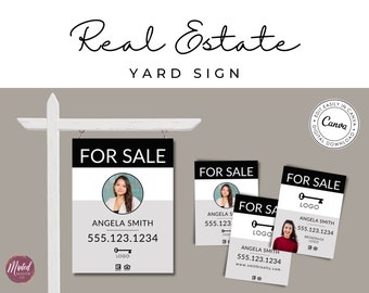 Real Estate Yard Sign Template, Real Estate Sign For Sale, For Sale Sign Realtor, Realtor Yard Sign, Open House, Realtor Marketing