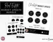 Real Estate Market Update Flyer & Social Media Templates (Digital Download)