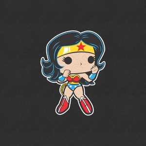 DC ワンダーウーマン ベクターアート デジタル インスタントダウンロード スケーラブル 印刷可能 カットファイル ai eps pdf png svg