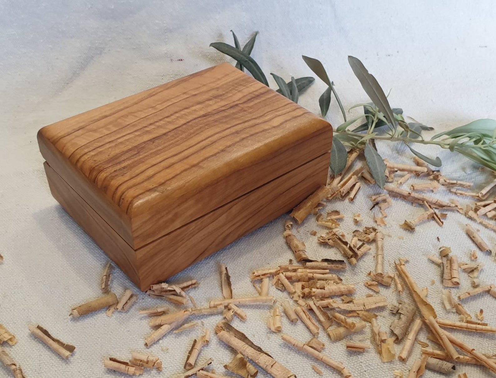 Multifunctional boxes in olive wood Etsy