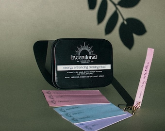 Incentional: Paper Incense with Prompts – Mindful Self-Care Ritual Tool – Scented Burnable Affirmations –By the Makers of The Incense Match
