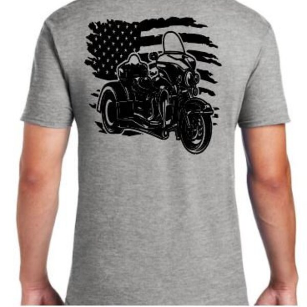 Trike T-shirt; motorcyle