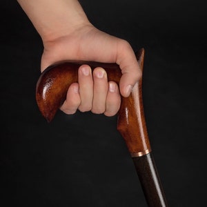 Derby walking cane Fancy Gift Wooden classic elegant walking stick Hand carved ergonomic cane Fancy canes Galore fritz handle