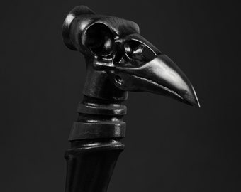 Bastones elegantes Bastón de calavera de cuervo negro Bastón estilo gótico