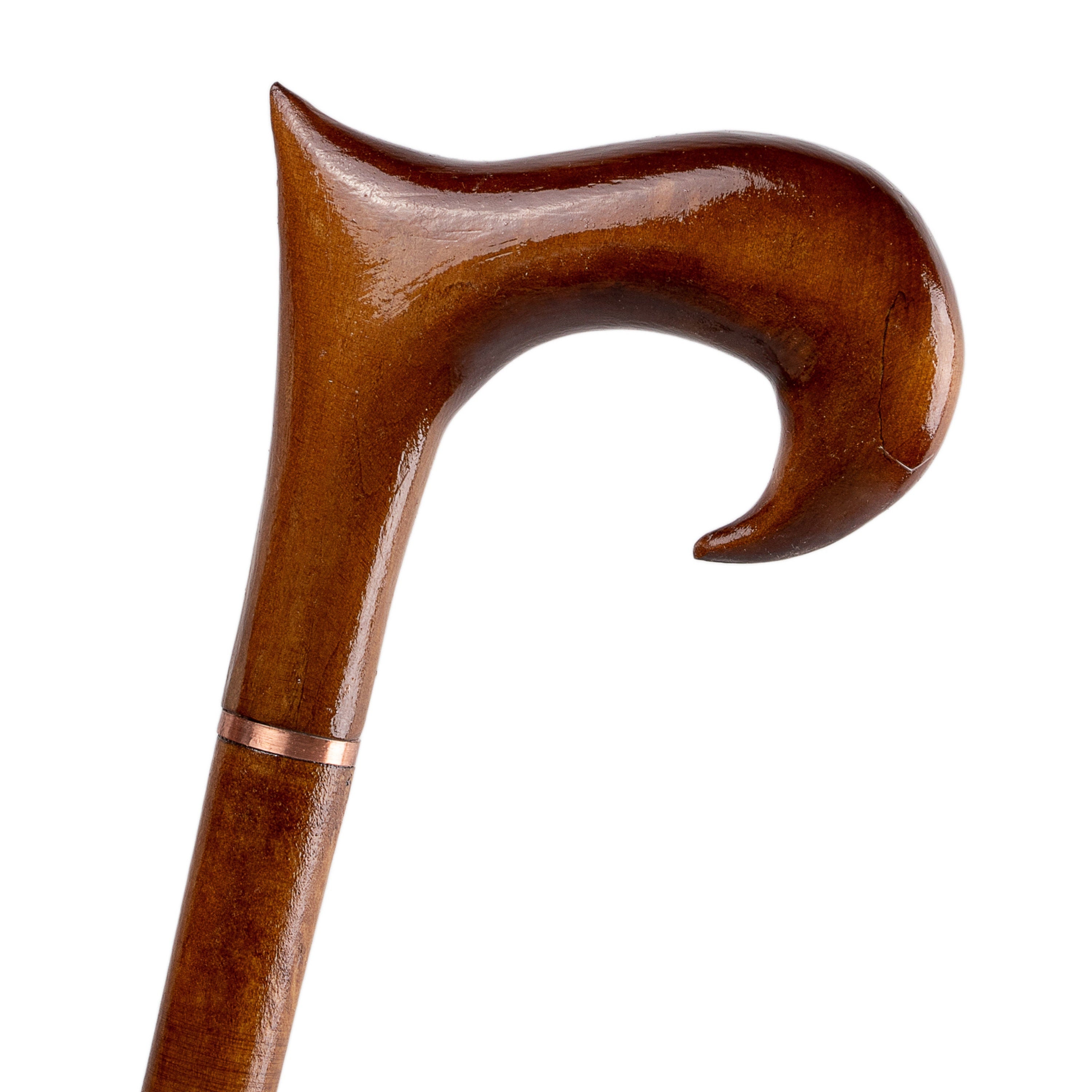 Red walking stick, classic walking cane for men and women, handmade