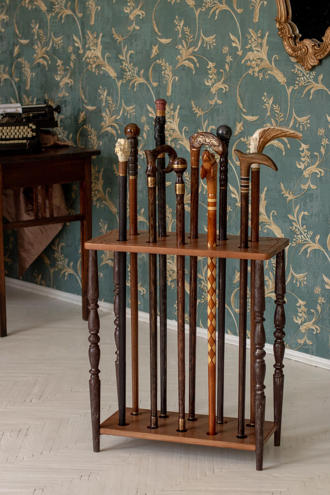 Antique Walking Cane Stand & Walking Stick Holder Vintage Etsy