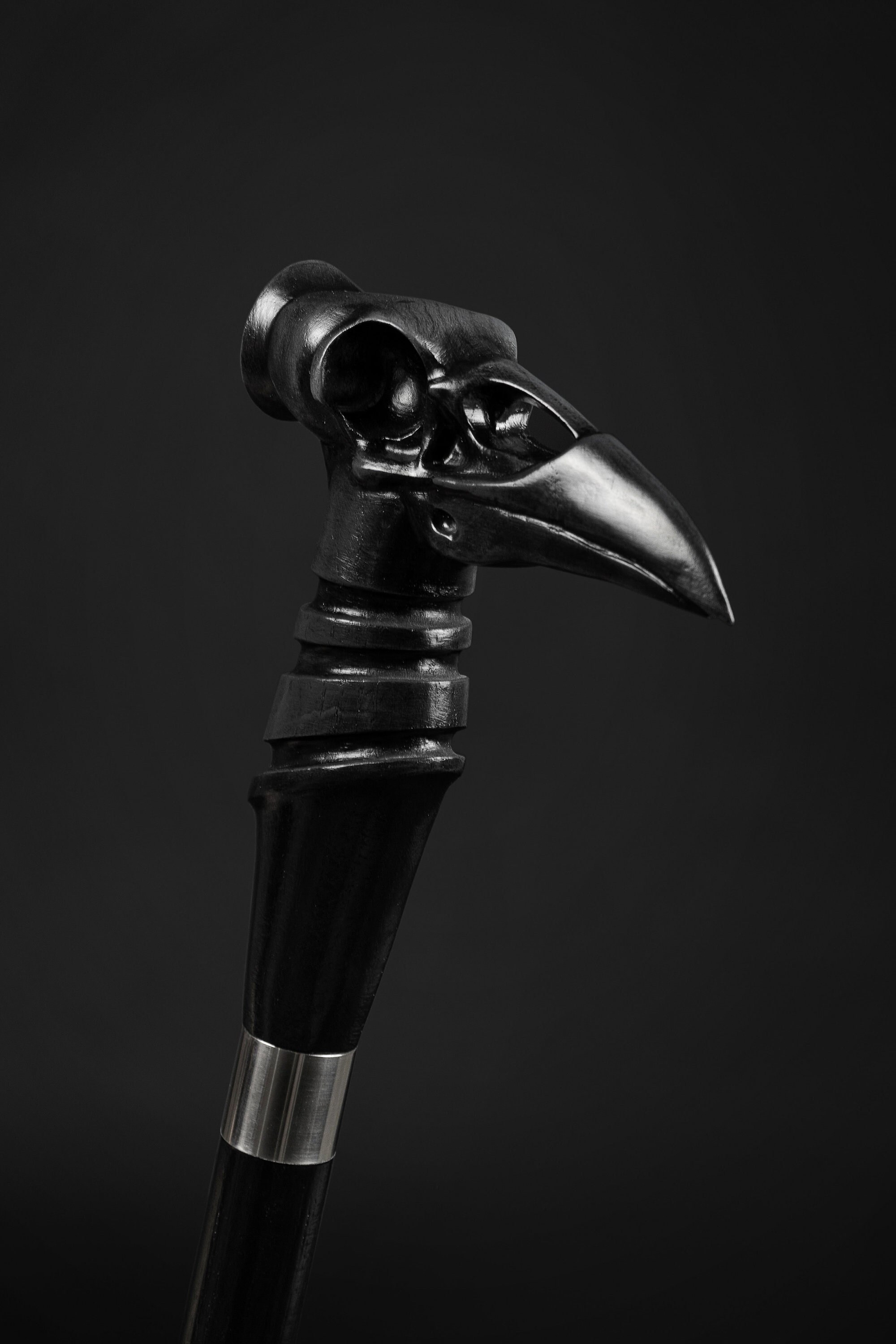 Fancy Walking Canes Black Crow Skull Walking Cane Walking Etsy