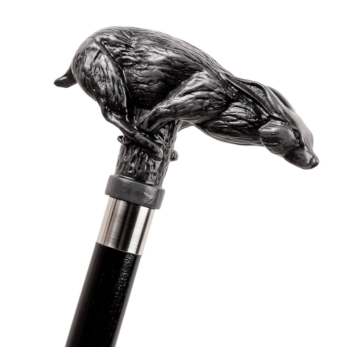 Victorian Rabbit Walking Cane Wooden Rabbit Head Walking Etsy