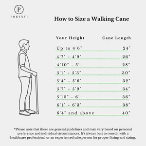 how to size a walking stick
