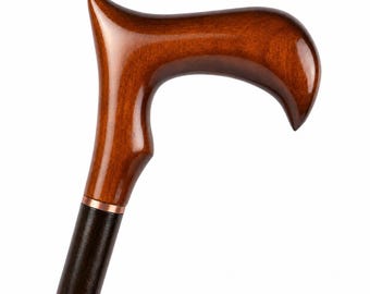 Derby walking cane Fancy Gift Wooden classic elegant walking stick Hand carved ergonomic cane Fancy canes Galore fritz handle